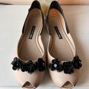 Melissa+Alexandre Herchcovitch Flower Flats Size 9